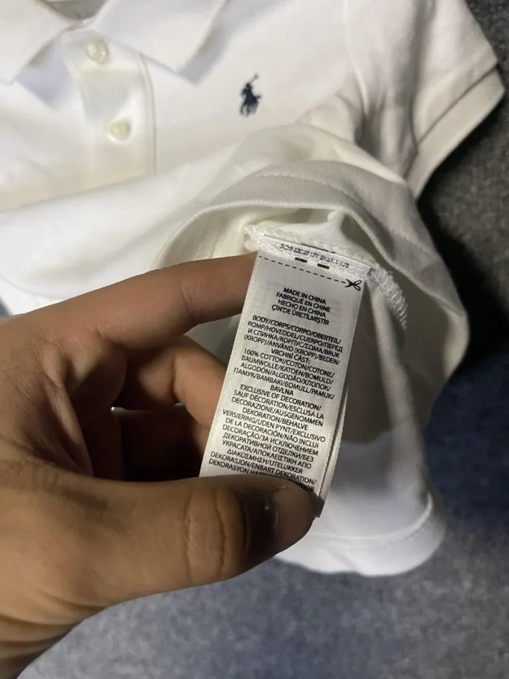 Ralph Lauren Polo Shirt Boys 12-18 Months White Short Sleeve Pony Logo Knit